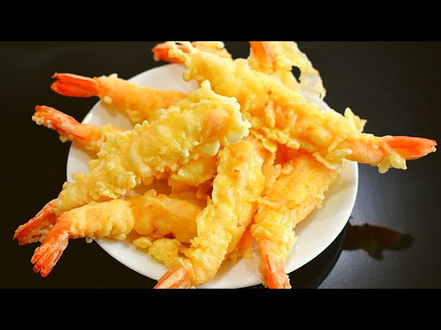 Tempura prawns